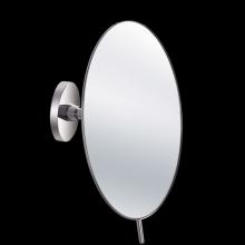 Lacava SP7504-CR - Wall mount 3x magnifiyng mirror, adjustable with dual arm. Round.Diam: 8'', D:5'&ap