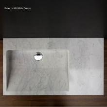 Lacava ST002-03-WH - Vessel or vanity top Bathroom Sink made of natural stone, no overflow. Unfinished back. 32'&a