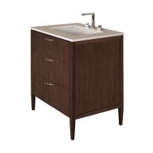 Lacava LRS-F-30B-20 - Free-standing under-counter vanity with two drawers(pulls included), the top drawer has U-shaped n