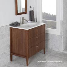 Lacava LRS-F-36B-07 - Free-standing under-counter vanity with two drawers(pulls included), the top drawer has U-shaped n