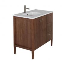 Lacava LRS-F-36L-20 - Free-standing under-counter vanity with two doors on the left an three drawers on the right(pulls