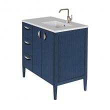 Lacava LRS-F-36R-20 - Free-standing under-counter vanity with three drawers on the left an two doors on the right(pulls