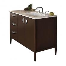 Lacava LRS-F-48R-07 - Free-standing under-counter vanity with three drawers on the left an two doors on the right(pulls