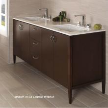 Lacava LRS-F-72-20 - Free-standing under-counter double vanity with two sets of doors and three drawers(pulls included)