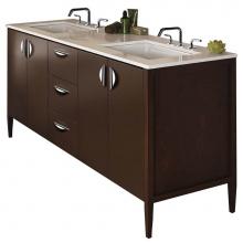 Lacava LRS-F-72-02 - Free-standing under-counter double vanity with two sets of doors and three drawers(pulls included)