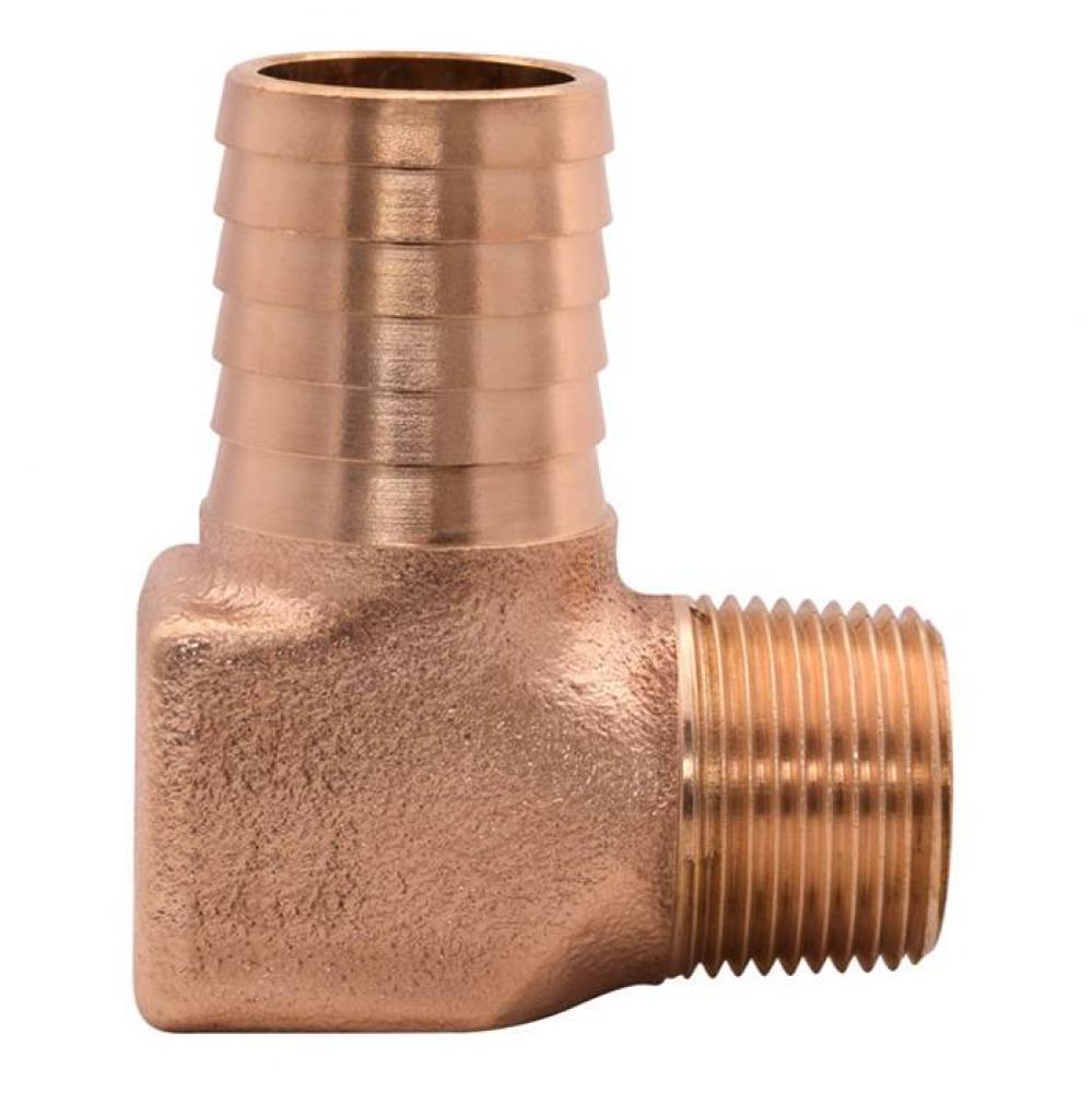 1'' x 3/4'' Cast Bronze Reducing Hydrant Insert x MNPT Elbow