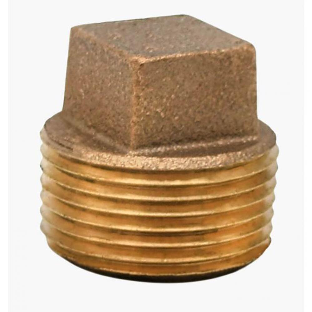 1-1/4'' Cast Bronze Square Head Plug