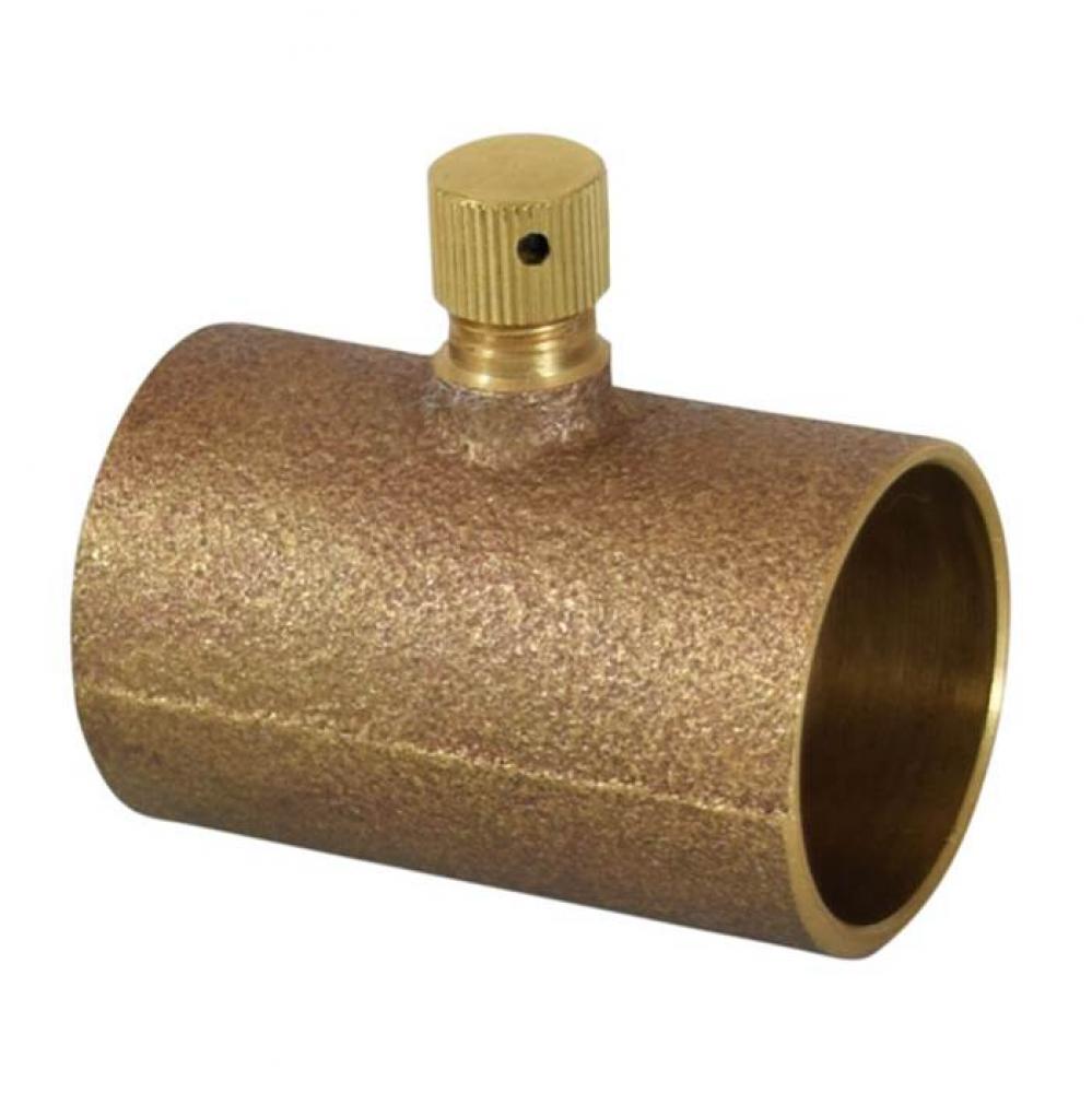 1/2'' Sweat Drain Coupling, No Lead Cast Brass