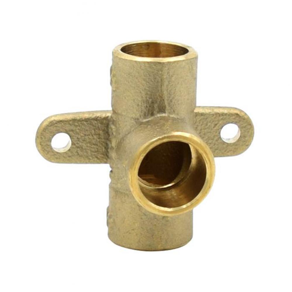 1/2'' Sweat Drop Ear Tee, No Lead Cast Brass