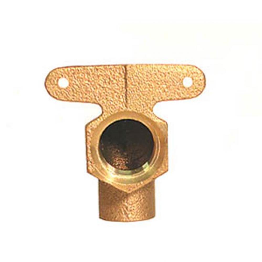 1/2'' Sweat x FNPT High Ear Elbow, Cast Brass