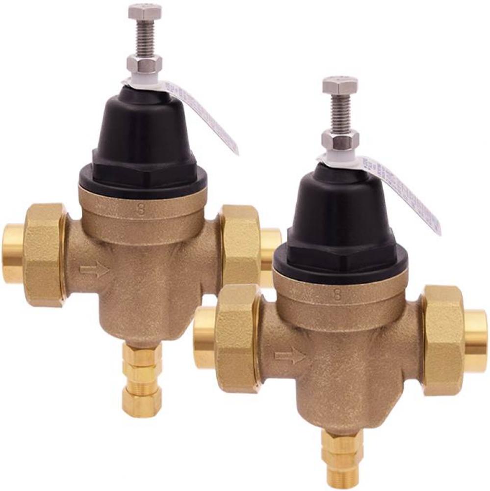 3/4'' T-6802NL No Lead Brass Pressure Reducing Valve, Thermo Plastic Bonnet, 3/8'&a