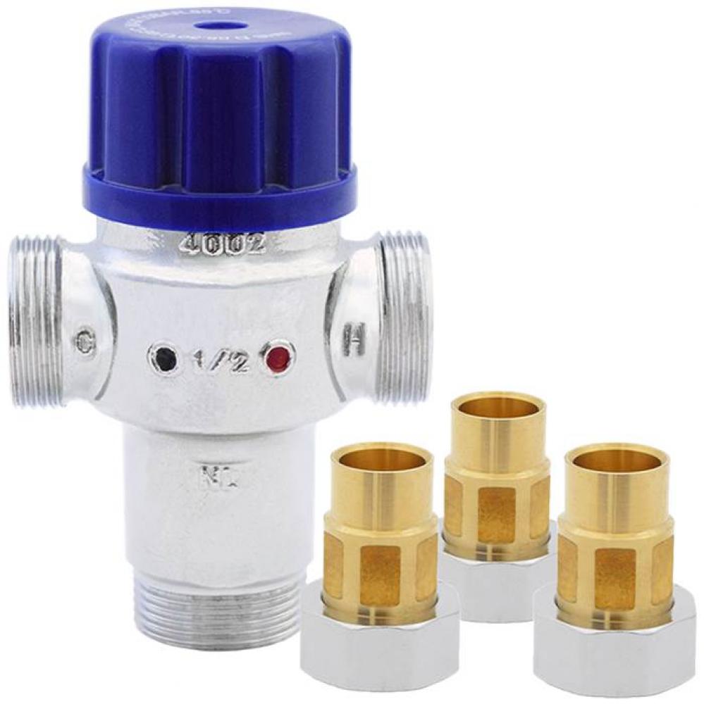 T-46NL Radiant Thermostatic Mixing Valve with Sweat Connections