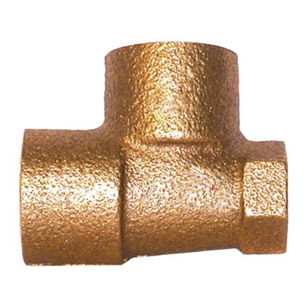 3/4'' Sweat x FNPT x Sweat Tee, No Lead Cast Brass