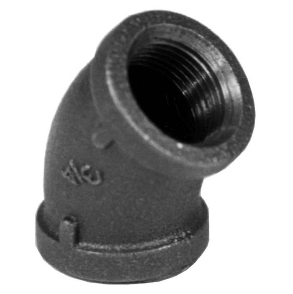 1/4'' BLACK 45 ELBOW