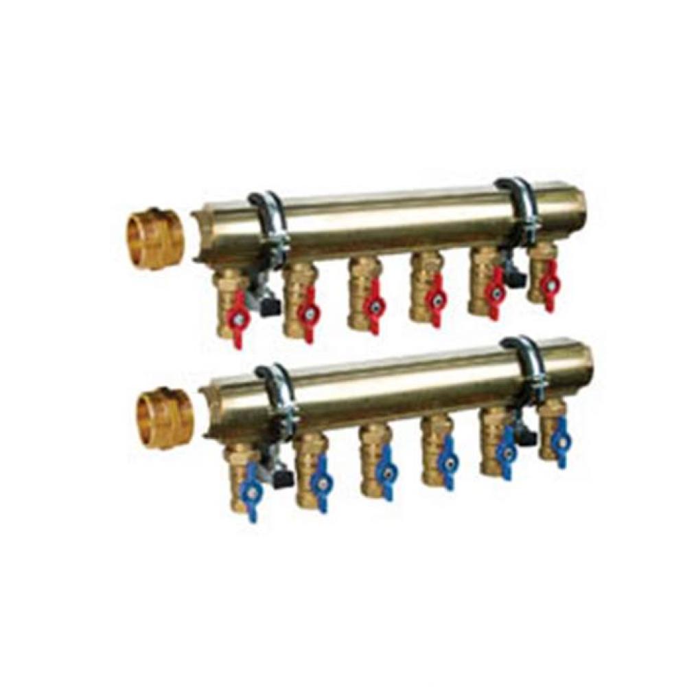 M-8220X High Capacity Manifold Expansion Kit 1-1/2'' OT-63 Brass Bar, 8 Port - 4 Bracket