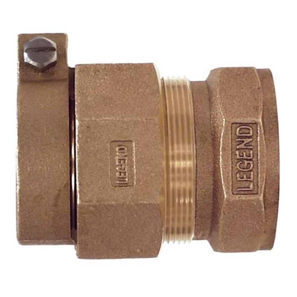 1-1/4'' T-4305NL No Lead Bronze Pack Joint x FNPT Coupling
