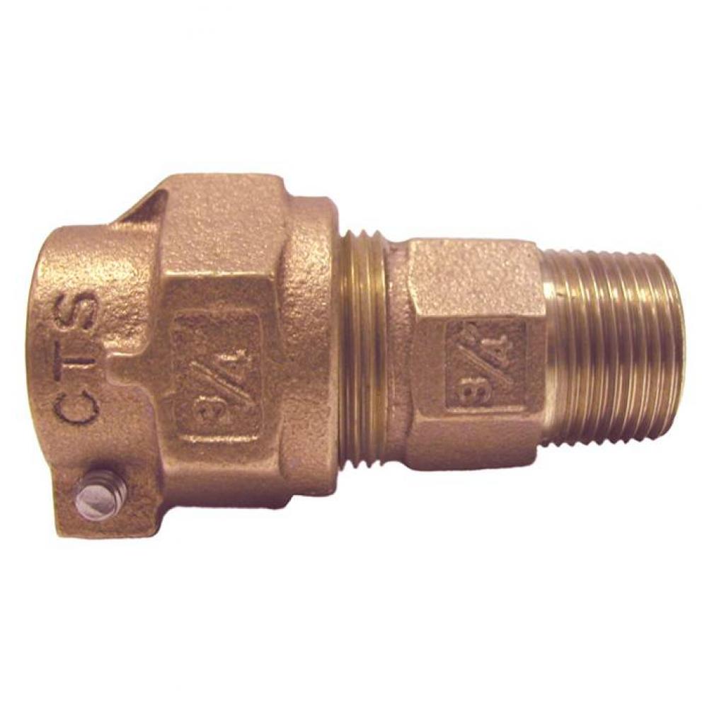 1-1/4'' T-4300NL No Lead Bronze Pack Joint (CTS)x MNPT Coupling