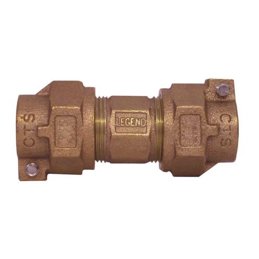 3/4'' T-4301NL No Lead Bronze Pack Joint (CTS) x Pack Joint (CTS) Union