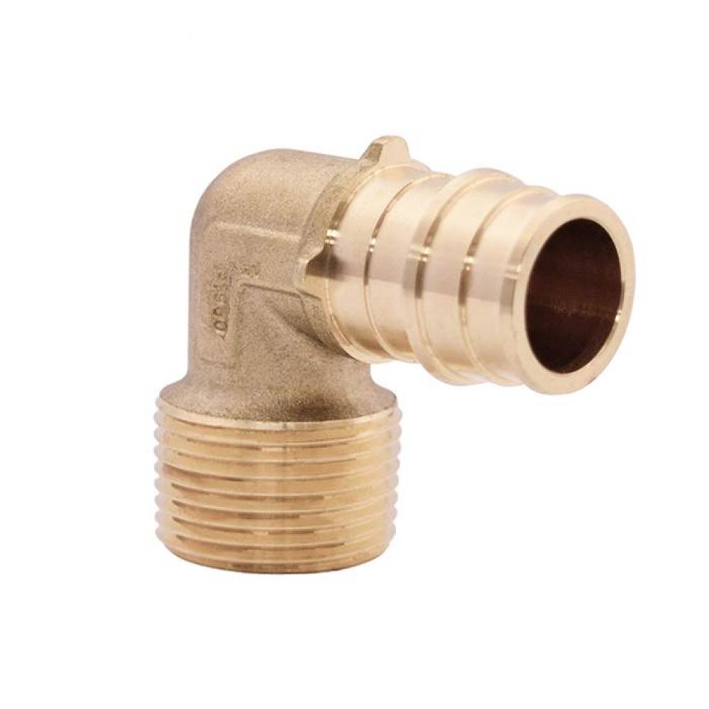 1'' x 3/4'' No Lead / DZR Brass F 1960 PEX MNPT Reducing Elbow