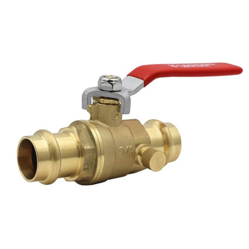 3/4'' P-202NL DRAINABLE PRESS BALL VALVE