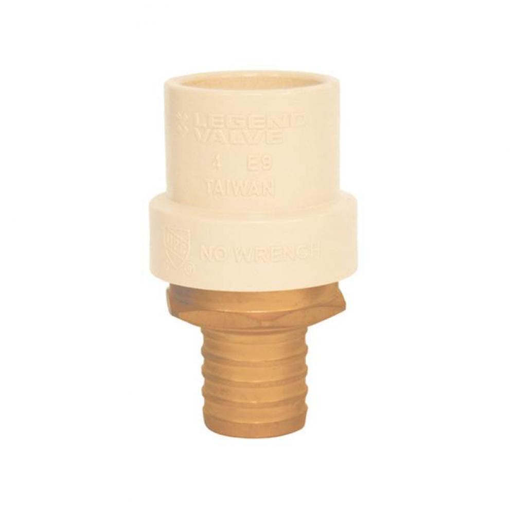 3/4'' PEX x CPVC Adaptors No Lead/ DZR Forged Brass Fitting