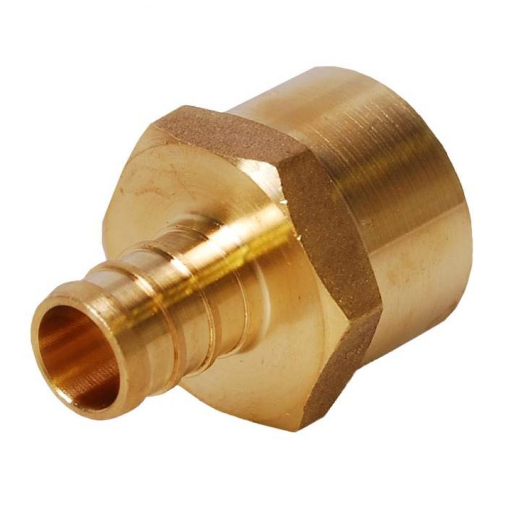 1/2'' x 1/2'' PEX x FTG Adapter No Lead/ DZR Forged Brass Fitting