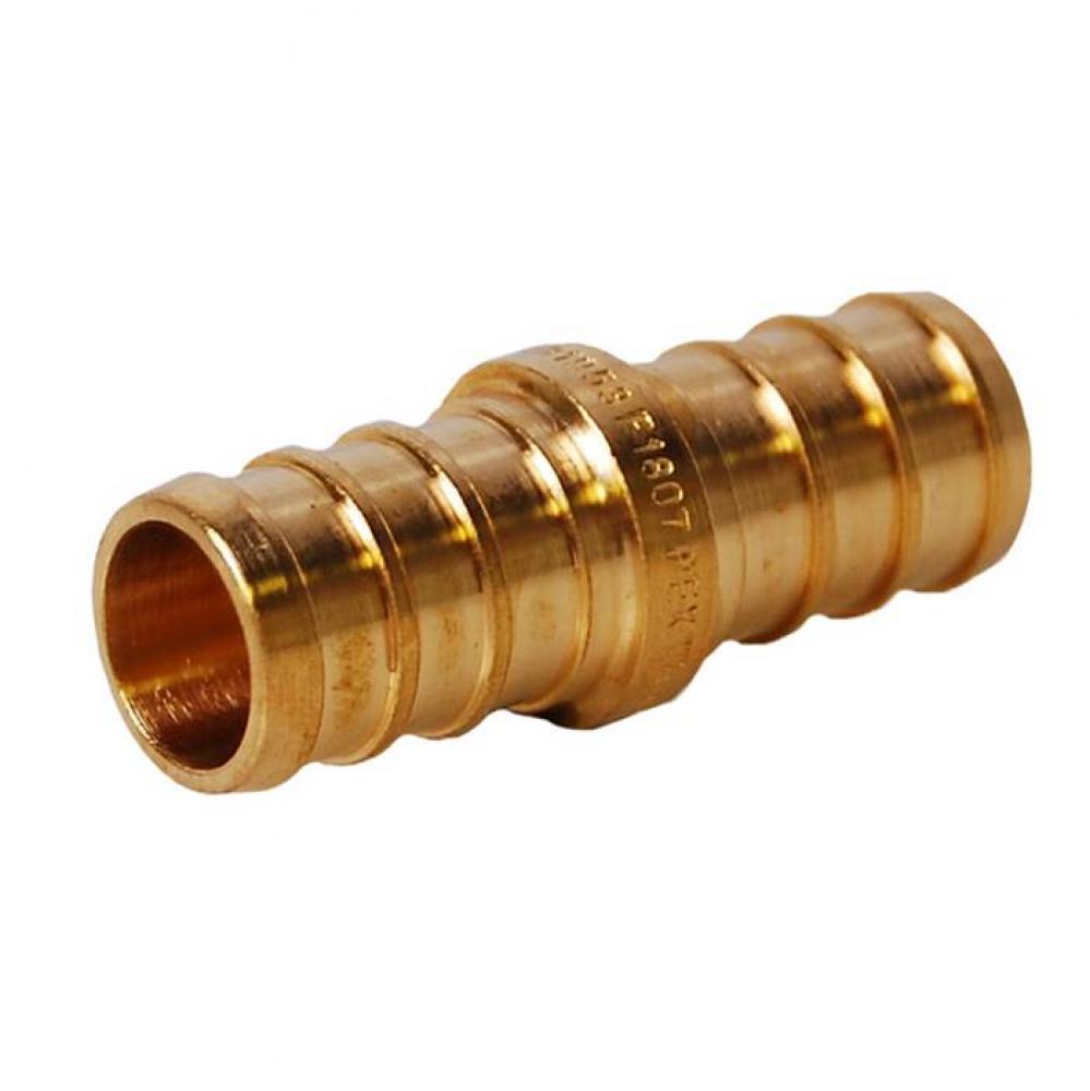 3/8'' PEX Coupling No Lead/ DZR Forged Brass Fitting