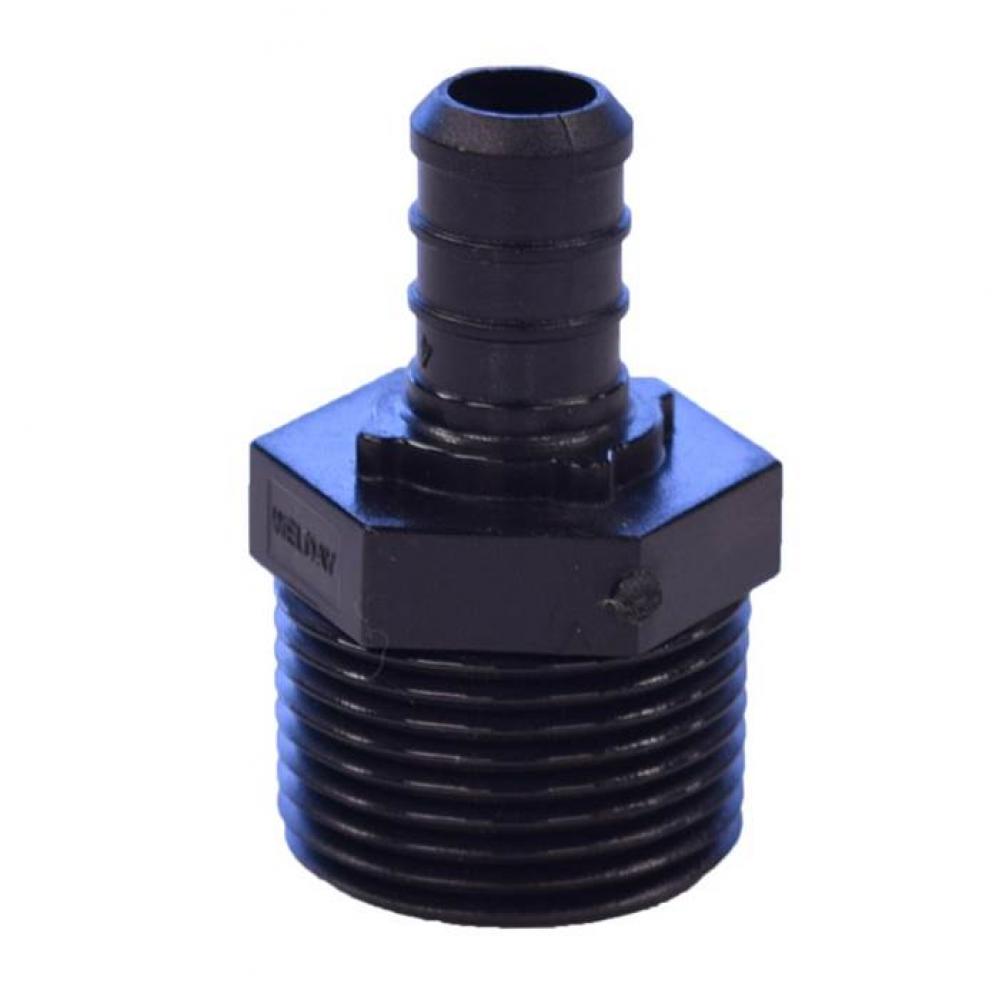 3/4'' x 1/2'' PEX x MNPT Adapter Plastic Fitting