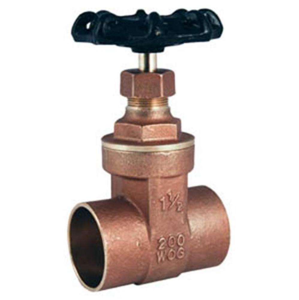1/2'' S-400 No Lead Brass Compact Gate Valve