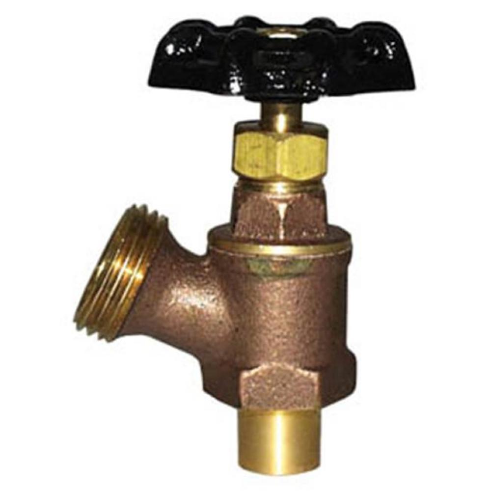 1/2'' S-524 Sweat (solder) Brass Brass Boiler Drain Valve