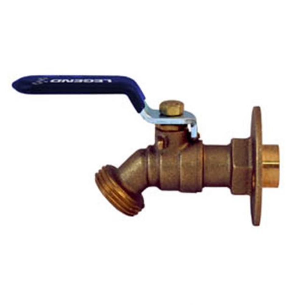 1/2 S-541FL 1/4 Turn Brass Flanged Ball Valve Sillcock