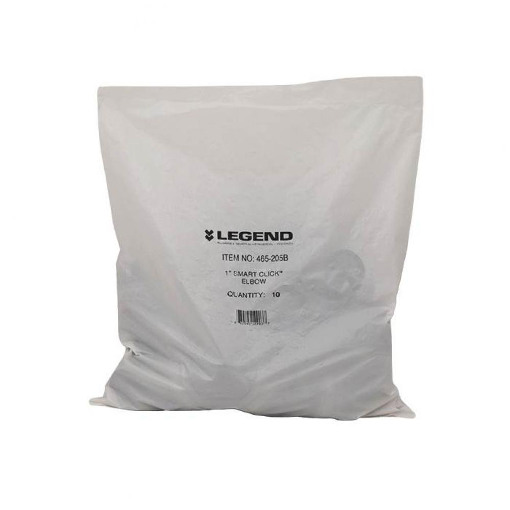 1/2'' SmartClick™ PE-RT & PEX Connector Elbow Contractor Pack, 30 per bag