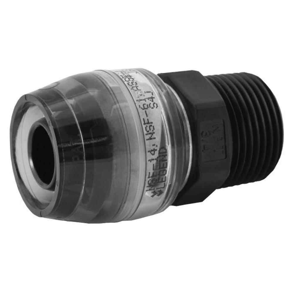 1/2'' Insert x 1/2'' MNPT SmartClick™ PE-RT & PEX Connector Adapter