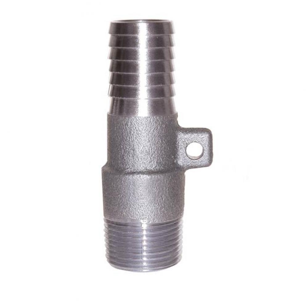 1'' x 1-1/4'' .304 Stainless Steel Reducing Rope Insert x MNPT Adapter