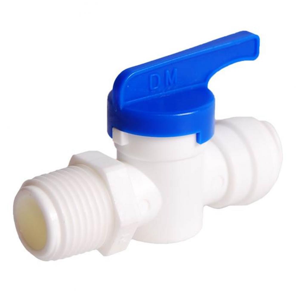 3/8'' Push x MNPT Mini-Loc Straight Ball Valve