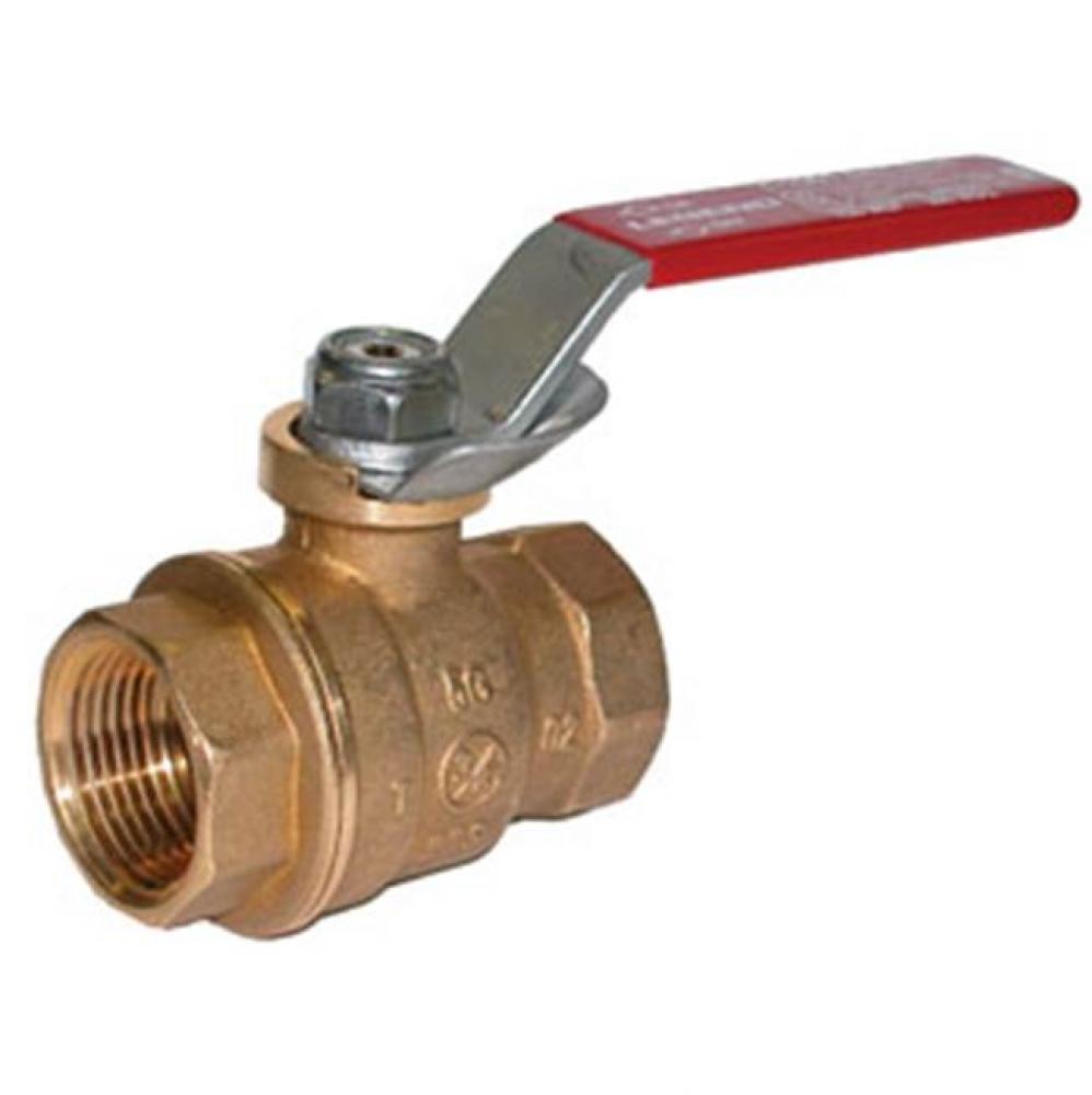 1'' T-1001LD No Lead Forged Brass Full Port Ball Valve with Locking Device
