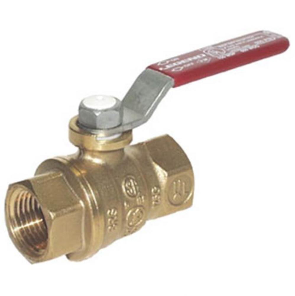 1/2'' T1004 Forged Brass Large Pattern Full Port Ball Valve, with Cubic Ball