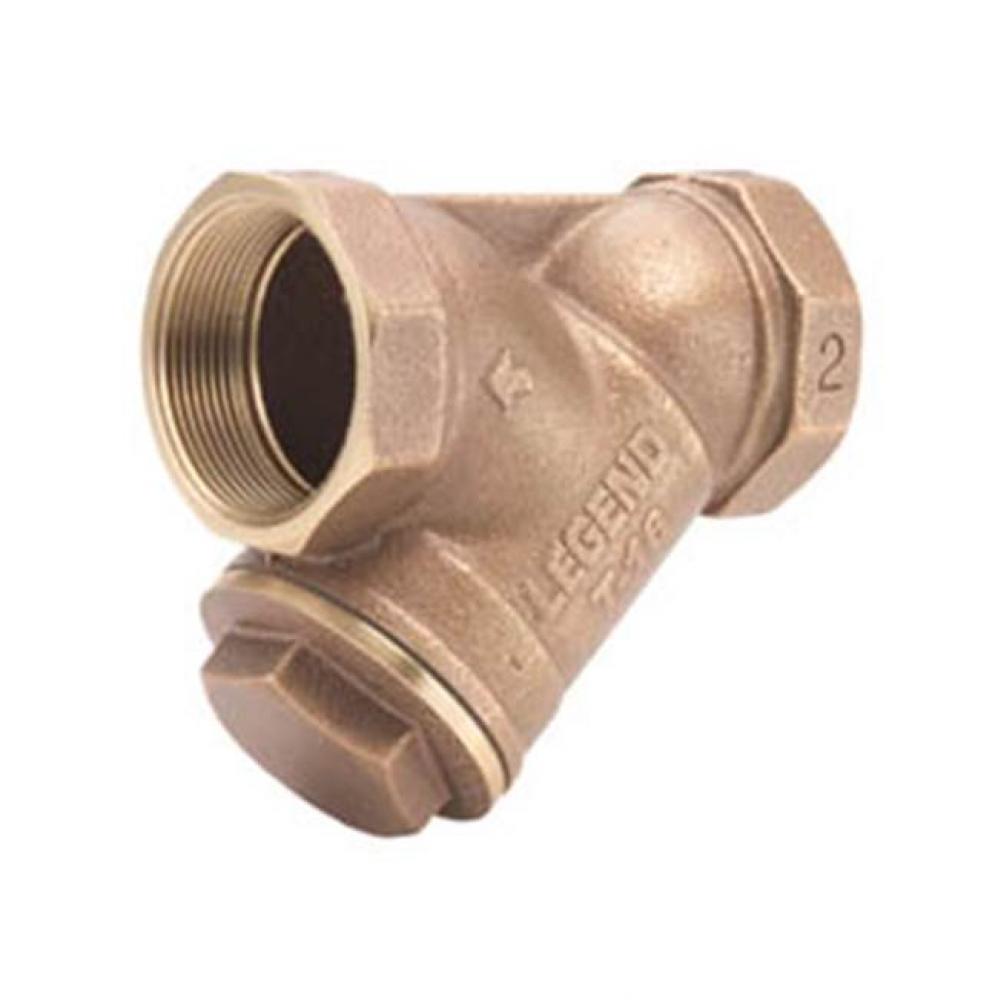 2-1/2 T-16 Compact Brass Y-Strainer