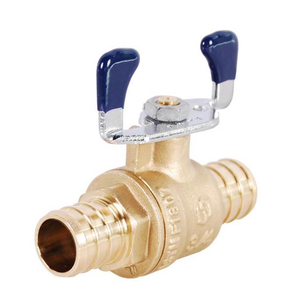 1/2'' T-2006TNL No Lead, DZR Forged Brass PEX Ball Valve, Tee Handle