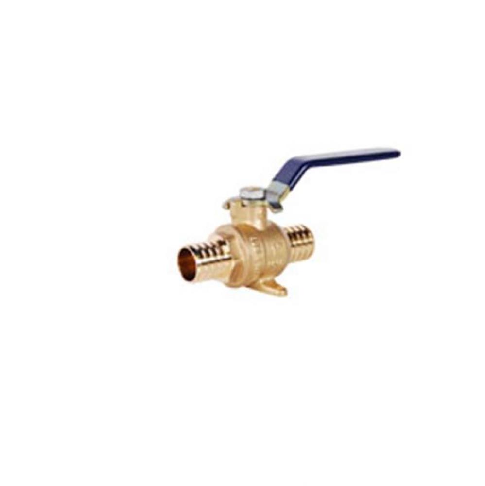 1'' T-2008NL No Lead, DZR Forged Brass Drop Ear PEX Ball Valve