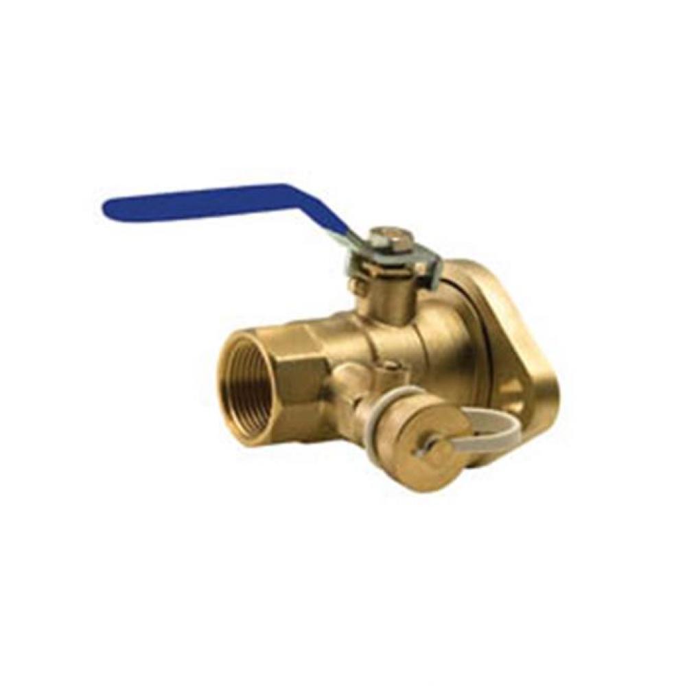 1 T-2012 Forged Brass Isolation Ball Valve with Rotating Flange