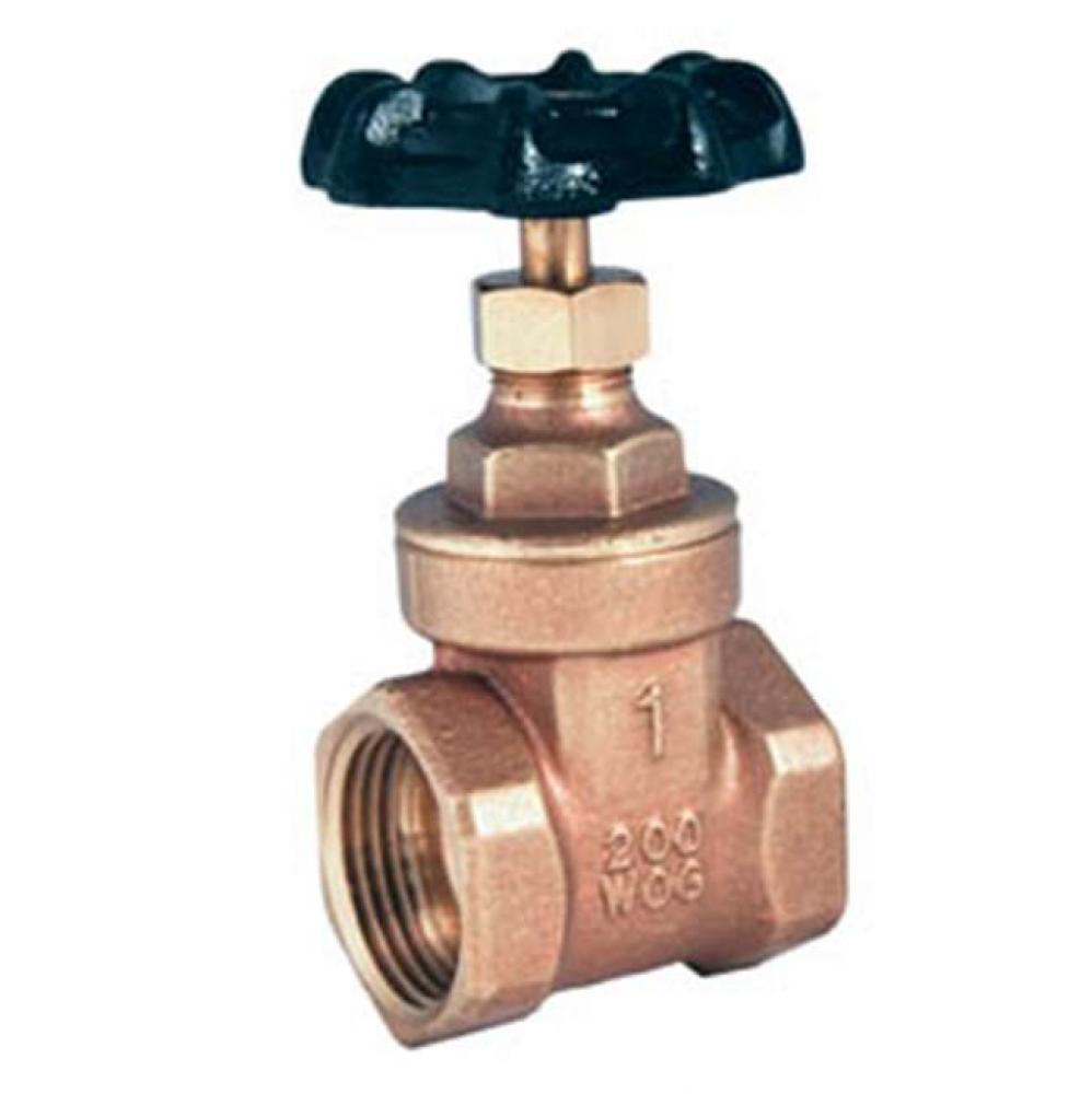 1-1/4'' T-400 Brass Compact Compact Gate Valve