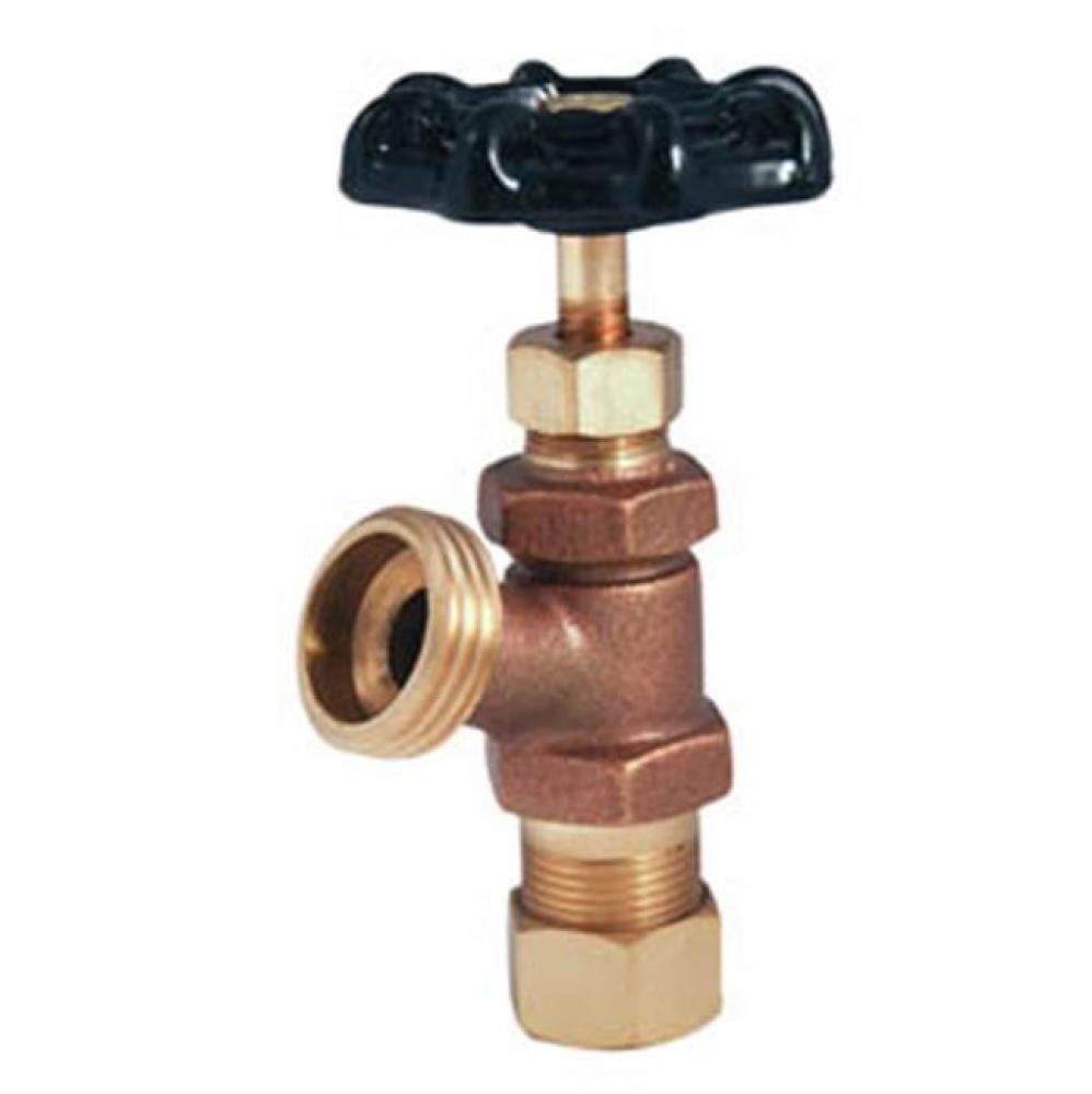 1/2'' T-523 No Lead Compression (OD) Boiler Drain Valve