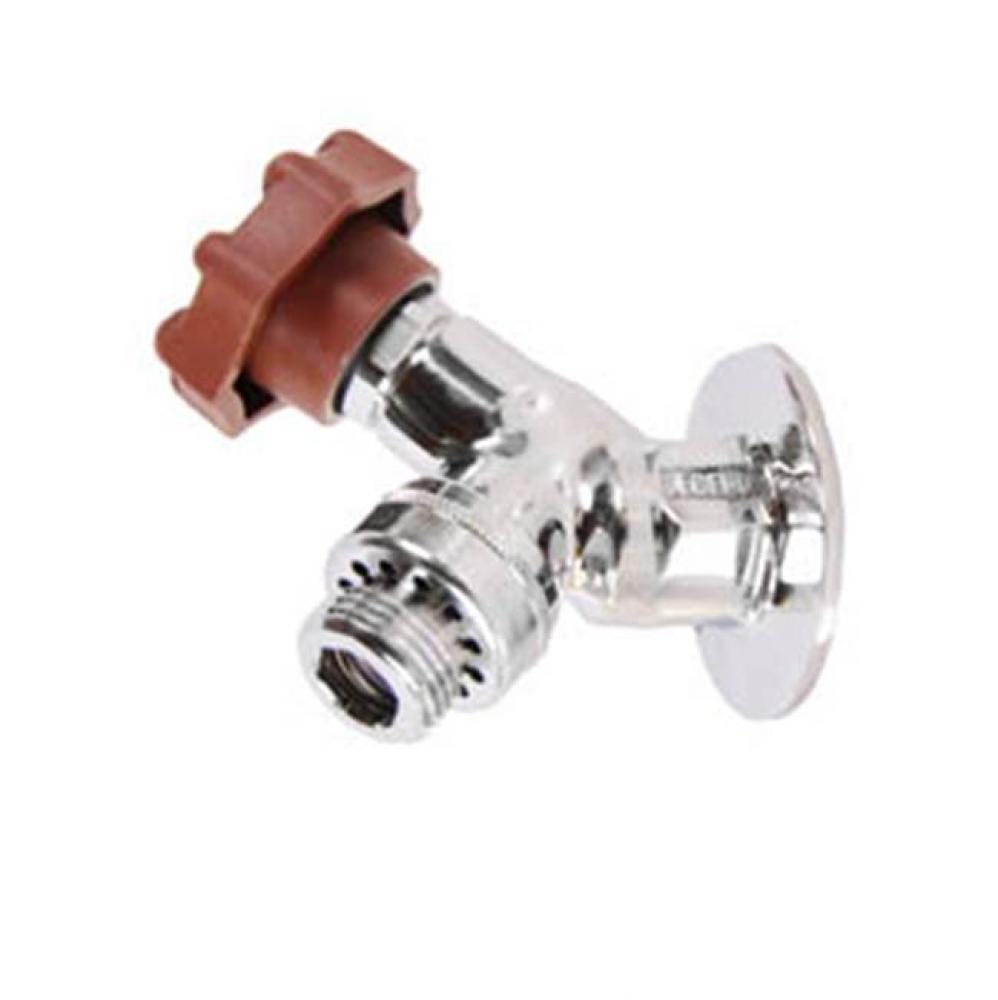 3/4'' T-459CP Chrome Brass Commerial Ball Valve Sillcock w/ Softouch Handle & Key