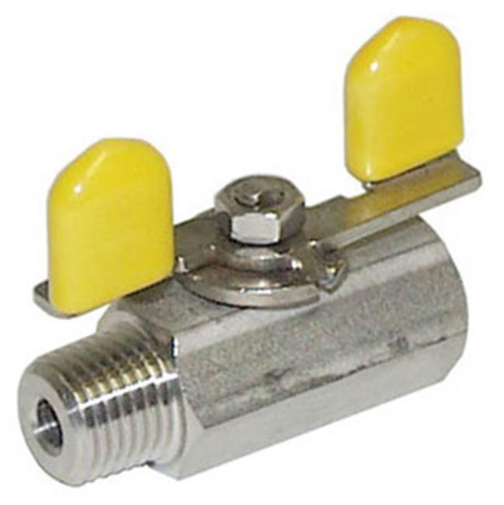 1/4'' T-710MXF-T Stainless Steel Mini Ball Valve