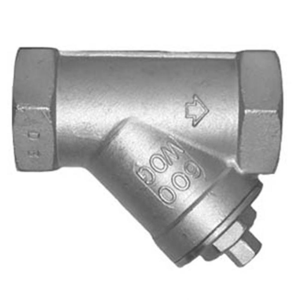 1/2'' T-758 .316 Stainless Steel Y-Strainer