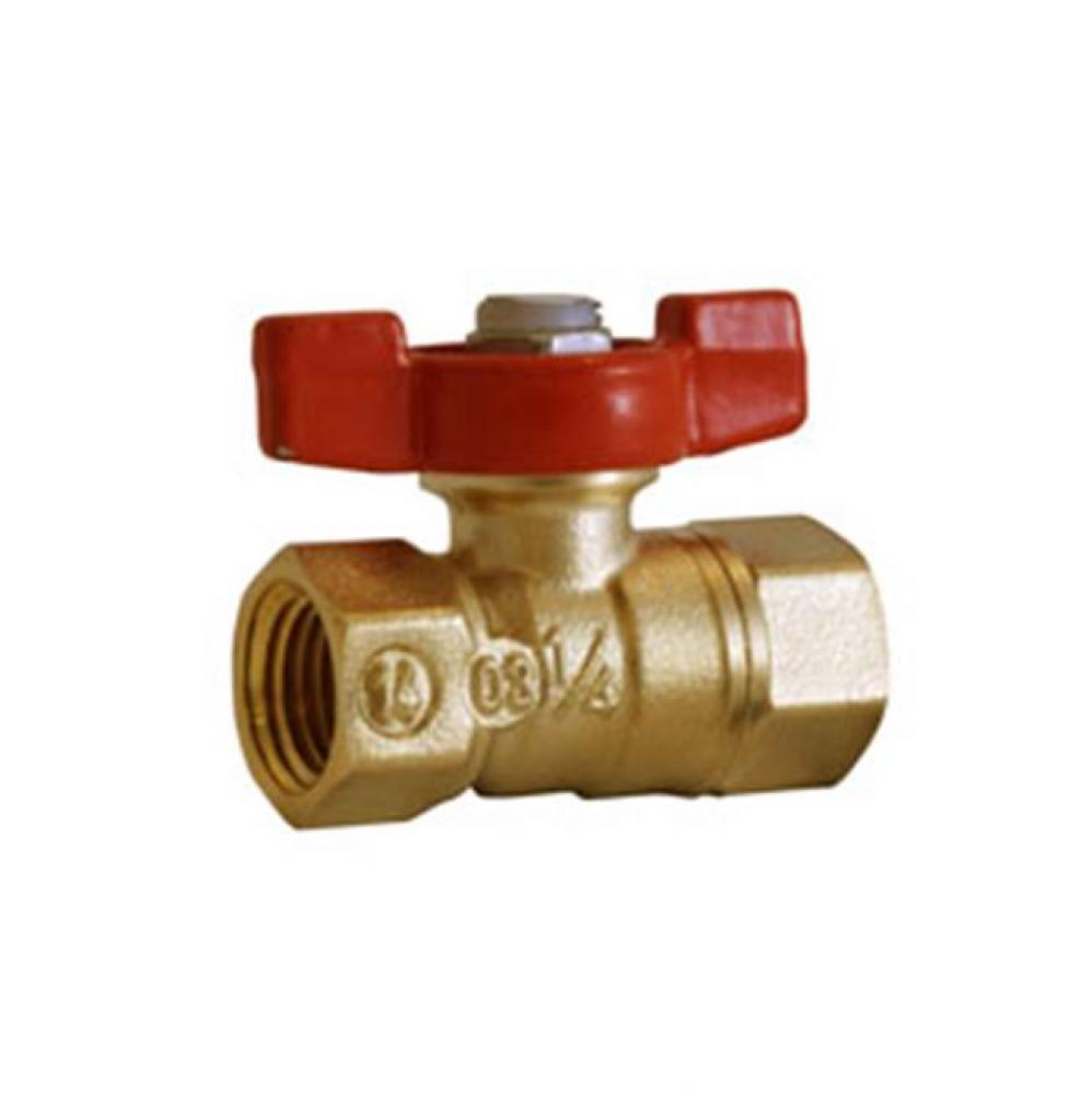 1/8'' T-800T Micro Ball Forged Brass Mini Ball Valve, T-Handle