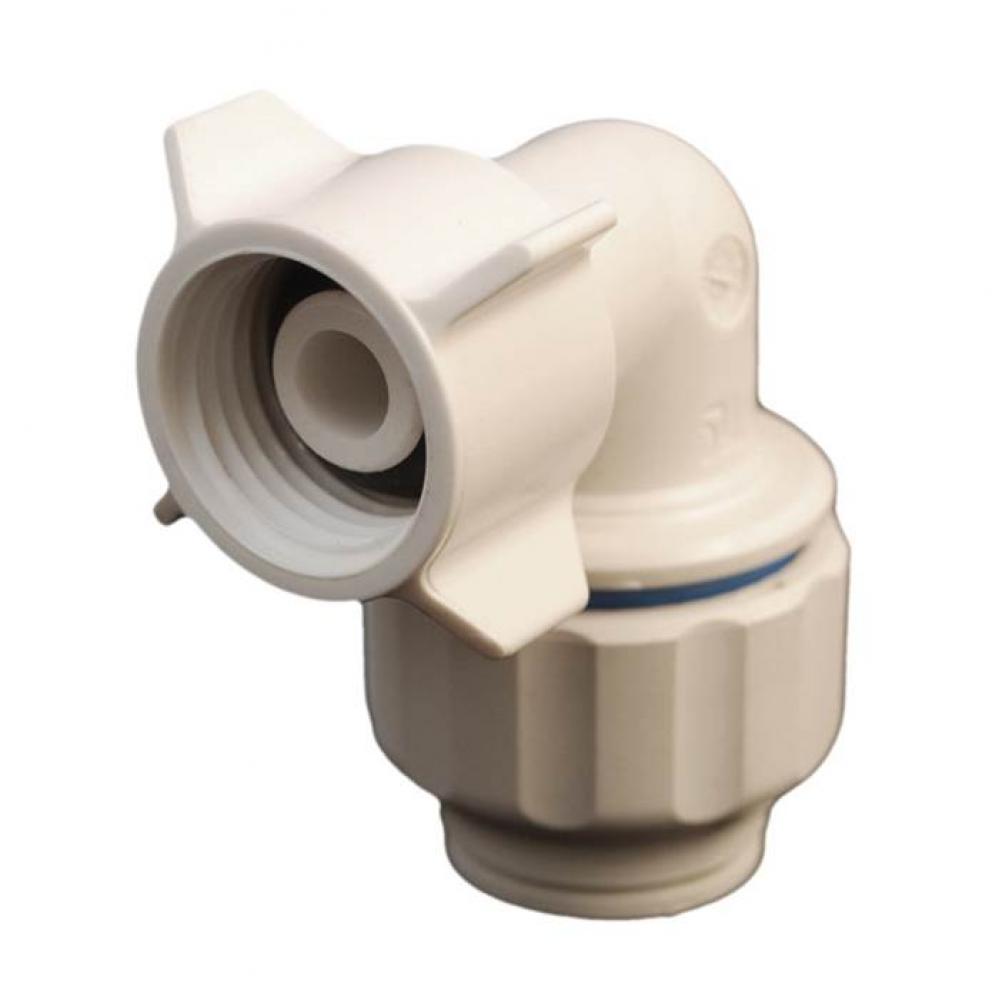 1/2'' Push x Closet Turn-n-Loc Swivel Elbow