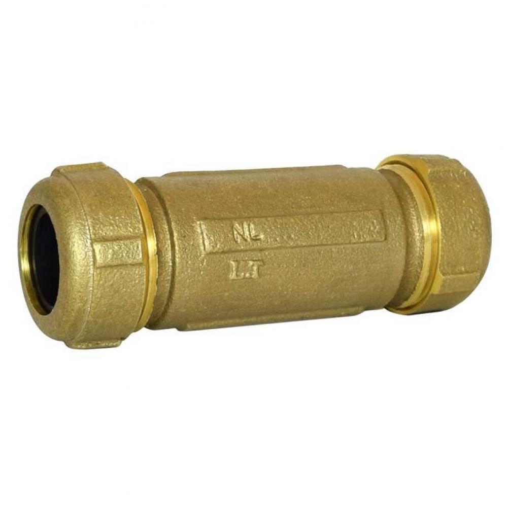 1-1/2'' IPS Brass Compression (OD) Coupling