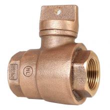 Legend Valve 314-256NL - 1-1/4'' T-5500NL No Lead Bronze FNPT x FNPT Curb Stop